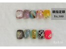 親指定額ネイル
