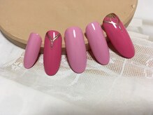 ネイルズティンク(Nails.tink)/ピンク×ジュエリーアート