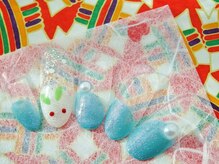 ラルネイル 大宮(Lull. nail)/#丸フレンチ#雪うさぎ#定額