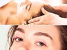 【癒されながら美眉形成】ハリウッドブロウ(HBL)眉WAX+ドライヘッドスパ75分