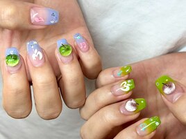 りんご♪推し活ネイル☆