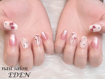 エデン(EDEN)の写真/定額アートで賢くおしゃれに♪シンプル＆トレンドデザインを豊富にご用意！あなたらしい指先へ☆