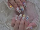 宝石ネイル♪夏ネイル
