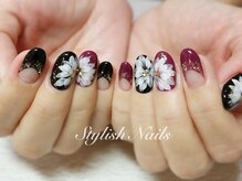スタイリッシュネイルズ(Stylish Nails)/和ネイルフラワーデザイン