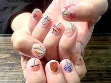 ノーティーガール(Naughty Girl)/イラスト 模様art オールハンド