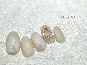 ルークネイル 恵比寿店(LUKE NAIL)/シンプルクリスマスリース　冬
