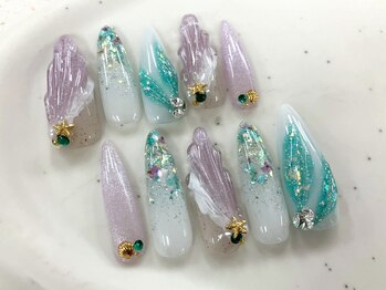 ネイルサロン マーチ おもろまち店(NAIL SALON MARCH)/フラワーマーメイド