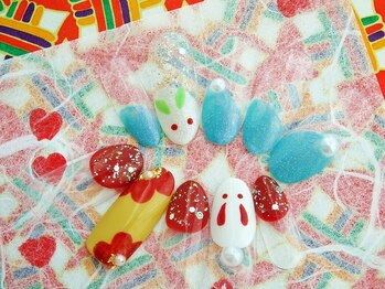 ラルネイル 大宮(Lull. nail)/#雪うさぎ#冬ネイル#定額