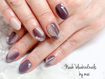 ノアブルーバードネイルズ(Noah' bluebird .nails)/流行りのオンブレフレンチ