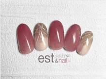 エストラッシュアンドネイル 銀座店(est lash&nail)/ワインレッドネイル