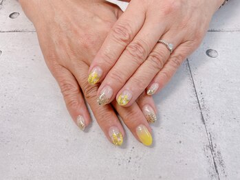 ネイル ビューティーマジック 葛西本店/ミモザネイル