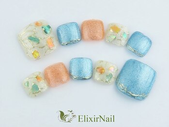 エリクサーネイル 神田(Elixir Nail)/フットやり放題/クーポン使用