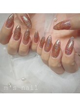 エムズネイル 敦賀店/チップ長さだし×フラッシュ