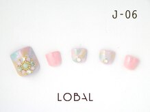 ロバル ネイルアンドまつげ(LOBAL)/フットネイルJ‐06￥10,700☆