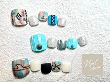 ネイルセッション(nail session)/海を感じるフットネイル