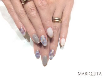 ネイルサロン マリキータ(MARIQUITA)/紫/ニュアンスネイル/春夏