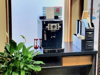 ふくだの樹になる施術院/ホットコーヒーの無料サービス