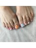 【超お得♪】フットネイルアート10本やり放題★持ち込みOK♪《ケア込》7800円
