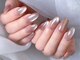 エムディーエーネイル(M.D.A NAiL)の写真/ラインの歪み一切なし！土台から作る極上マグ♪夏こそ映えるマグ＆ミラーネイル☆