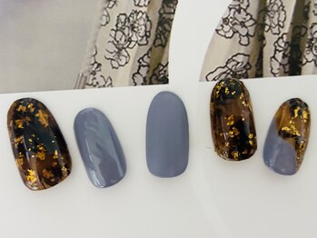 定額アートべっ甲ネイル