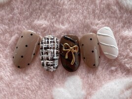 バレンタインアートネイル