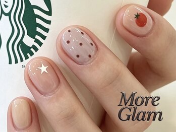 ドット星トマトアートネイル