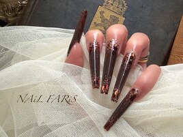 ダブルグラデーション☆ブラウン