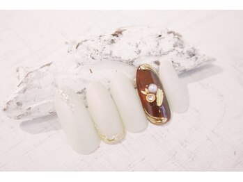 ラルネイル 大宮(Lull. nail)/＊ＢＲＯＷＮ＊パールマット＊