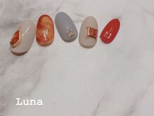 ネイルアンドまつ毛エクステ ルーナ イオン相模原店/定額10500　べっ甲ネイル