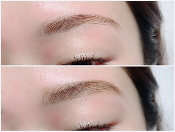 コム 草加マルイ店(com by neolive)/美眉Wax仕上げ前、仕上げ後♪