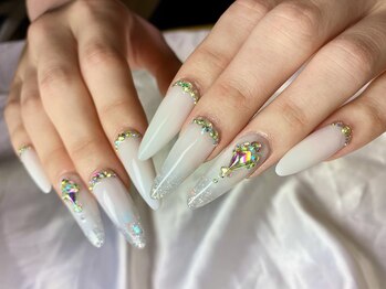 クリーク(CREEK)/デザインスカルプ☆ロングネイル