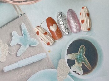 手書きハートネイル