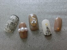 ネイリシャス(NAILICIOUS)/モノトーンツイードのクリスマス
