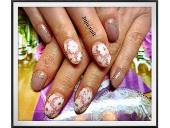 ベーラ(Bella)/手書き花アートネイル