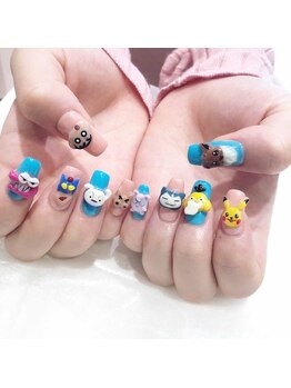 アース コアフュールボーテ 松本庄内店(EARTH coiffure beaute)/3Dデザインネイル 9500円~