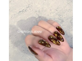 チェリッシュ アンド ジェニ(CHERISH&JENNI)/金箔ネイル