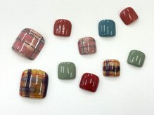 ネイルサロン クイール 小山店(NAIL SALON QUILL)/インクチェック柄