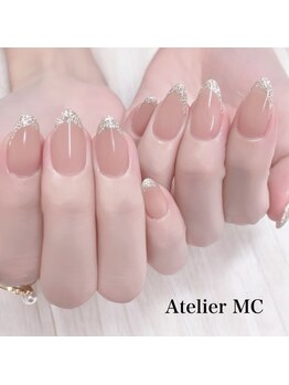 アトリエ エムシー 新富町(Atelier MC)/ラメフレンチ