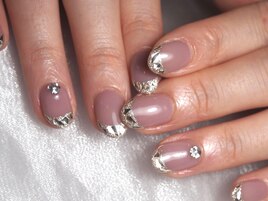 グレージュガラスフレンチ