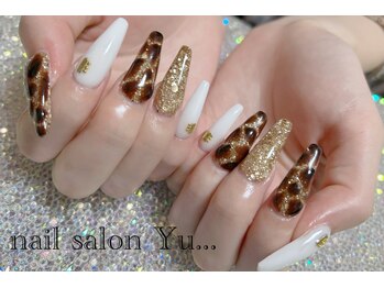 キリン柄nail