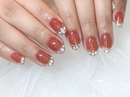 テラコッタ×シェルフレンチ