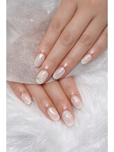 ネイルサロン ラメール(LaMer)/ホワイトオーロラネイル