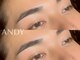 アンディ(ANDY)の写真/メンズ眉毛の施術経験が豊富なスタッフ在籍。レディースとは違うメンズに似合う眉毛を計算したデザインに◎