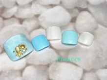 フランセス(Frances)/ドロップアートの夏フットネイル