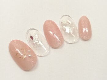 ピーチポット/シェラックシンプルアート5500円