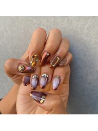 カッコいいアシメネイル