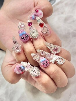 レーヴ(REVE)の写真/500種類カラーのご用意あります☆≪キャラネイル/推しネイル≫はお任せください☆世界一ときめく指先に◎