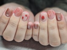 プロモート 岡山城下店(Promote)/ぷっくりいちごネイル【岡山】