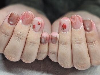 プロモート 岡山城下店(Promote)/ぷっくりいちごネイル【岡山】