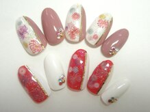 ラ クレア(La kule'a)/成人式・和柄ネイル￥7900